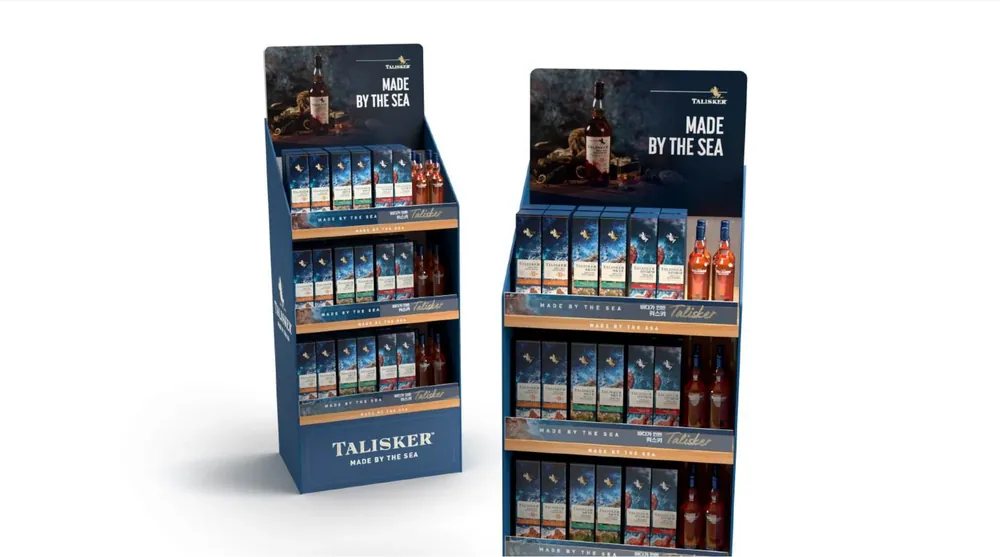 Talisker floor display concept, 3D visualization